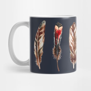 Colorful Feather Watercolor Mug